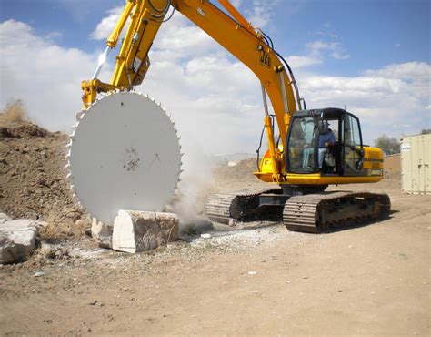 mini excavator rock saw attachment|national attachments rock saw.